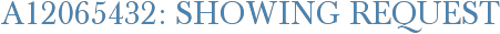 A12065432: Showing Request