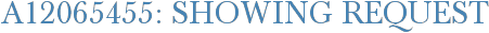 A12065455: Showing Request
