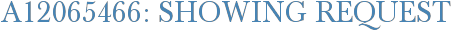 A12065466: Showing Request