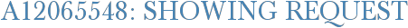 A12065548: Showing Request