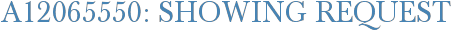 A12065550: Showing Request