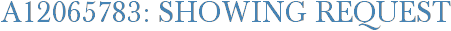 A12065783: Showing Request