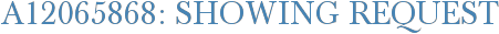 A12065868: Showing Request