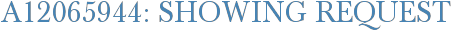 A12065944: Showing Request