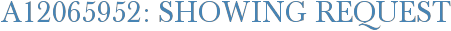 A12065952: Showing Request