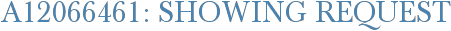 A12066461: Showing Request
