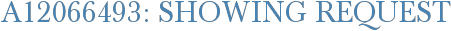 A12066493: Showing Request