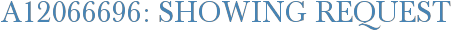 A12066696: Showing Request