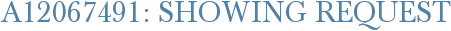 A12067491: Showing Request