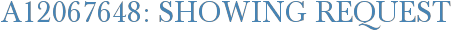 A12067648: Showing Request