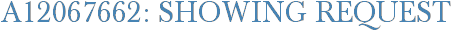 A12067662: Showing Request
