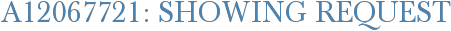 A12067721: Showing Request