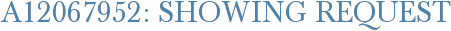 A12067952: Showing Request