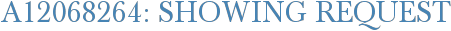 A12068264: Showing Request