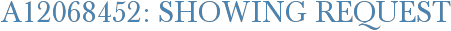A12068452: Showing Request