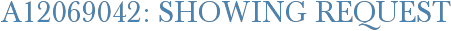 A12069042: Showing Request