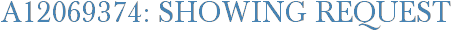 A12069374: Showing Request