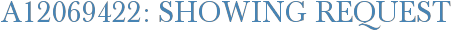 A12069422: Showing Request
