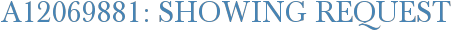 A12069881: Showing Request