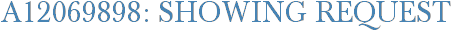 A12069898: Showing Request