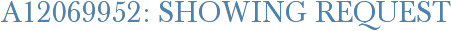A12069952: Showing Request