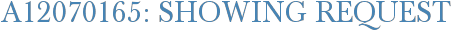 A12070165: Showing Request