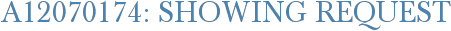 A12070174: Showing Request