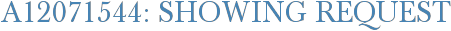 A12071544: Showing Request