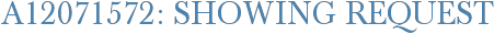 A12071572: Showing Request