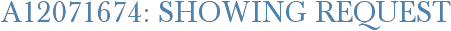A12071674: Showing Request