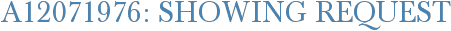A12071976: Showing Request