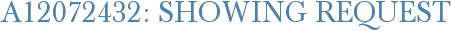 A12072432: Showing Request