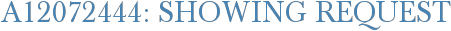 A12072444: Showing Request