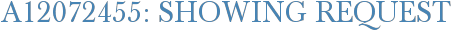 A12072455: Showing Request