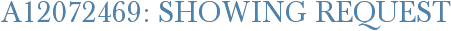 A12072469: Showing Request