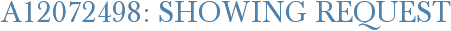 A12072498: Showing Request