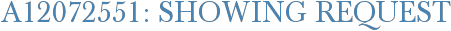 A12072551: Showing Request