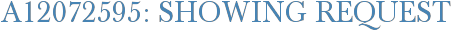 A12072595: Showing Request