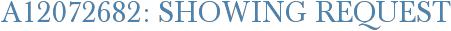 A12072682: Showing Request