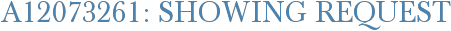 A12073261: Showing Request