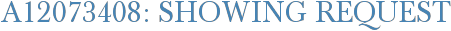 A12073408: Showing Request
