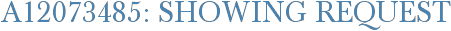 A12073485: Showing Request