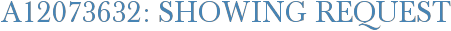 A12073632: Showing Request