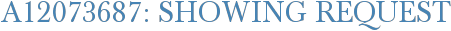 A12073687: Showing Request