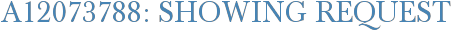 A12073788: Showing Request