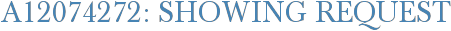 A12074272: Showing Request