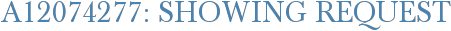 A12074277: Showing Request