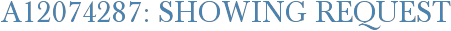 A12074287: Showing Request