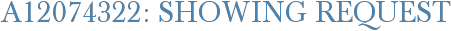 A12074322: Showing Request