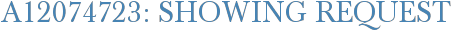 A12074723: Showing Request